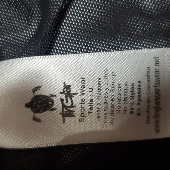 Tinglar Black Sheer Mesh Workout Top long Sleeves Zip Jacket Turtle neck  Size U - Picture 4 of 6